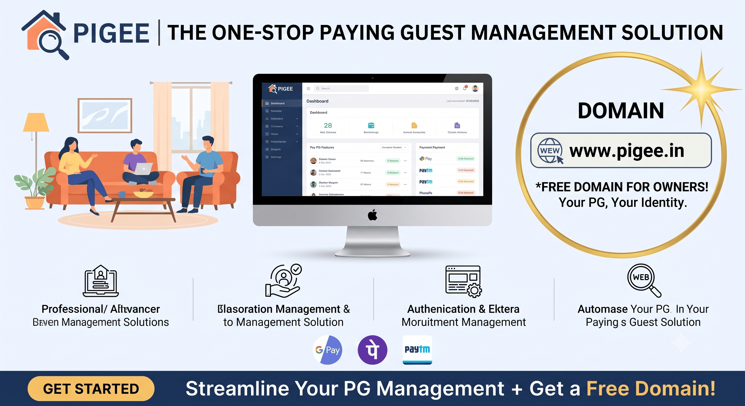 Pigee | Best PG Management Software for Paying Guest Owners
